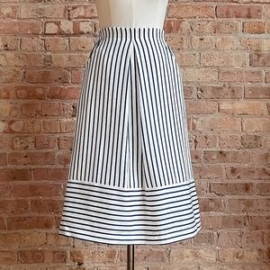 BNWT J.O.A. Stripe Midi Skirt with Pockets